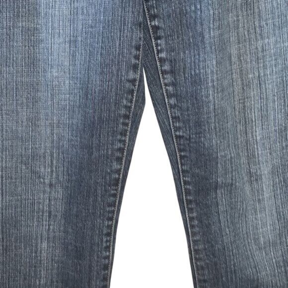 Chicos Platinum Denim Jeans Size 1 Regular Mid-Rise Bootcut Dark Wash Stretch Co - Picture 6 of 14